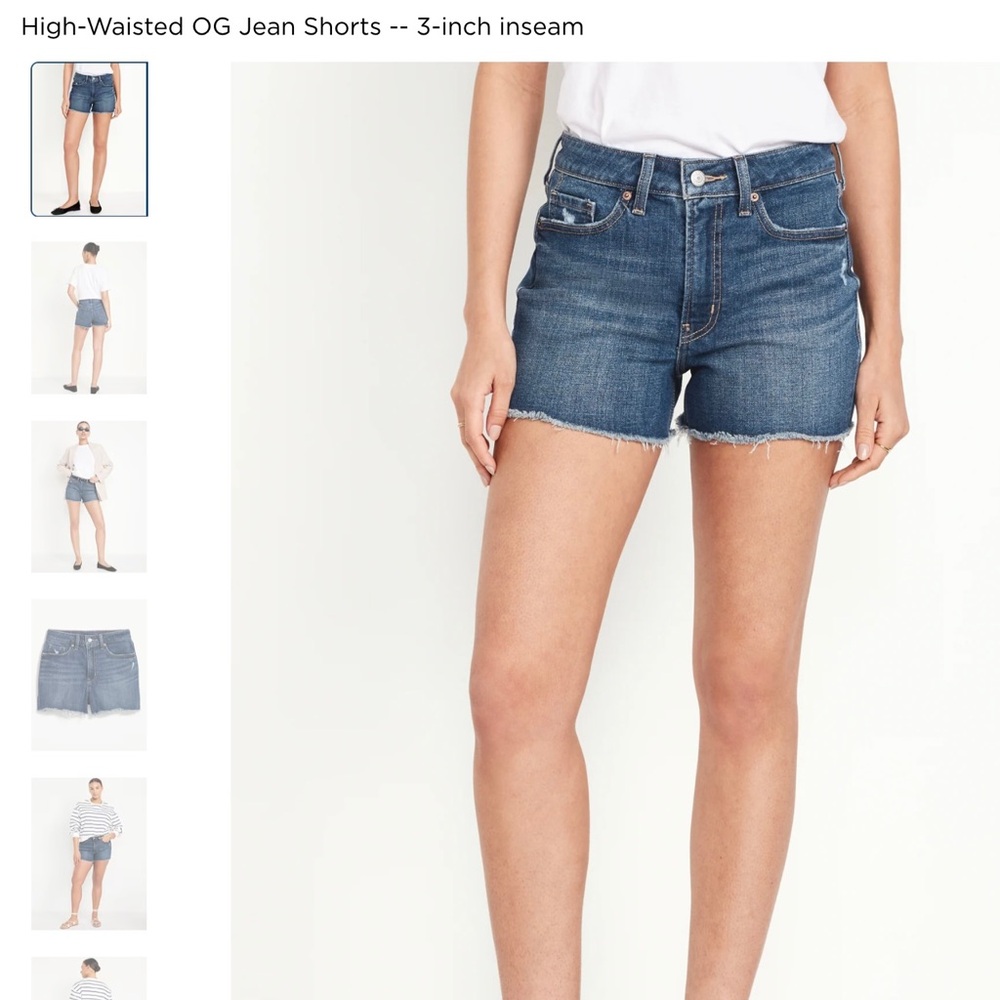 Old Navy High-Waisted OG Jean Shorts -- 3-inch inseam